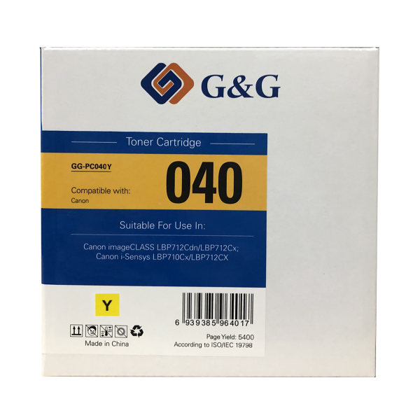 Mực in G&G Laser màu Yellow GG-PC040Y