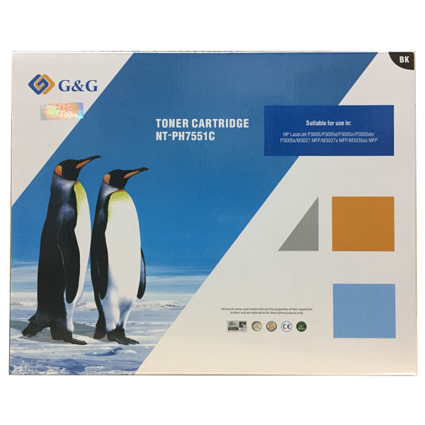 Mực in G&G Laser trắng đen NT-PH7551C