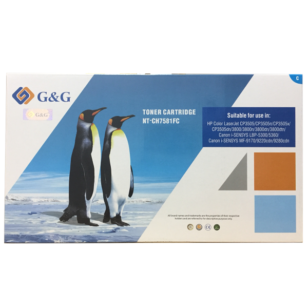Mực in G&G Laser màu Cyan NT-CH7581FC