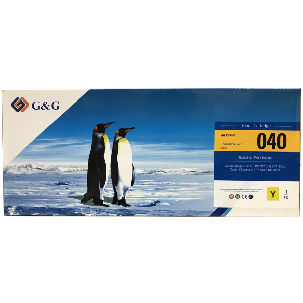 Mực in G&G Laser màu Yellow GG-PC040Y