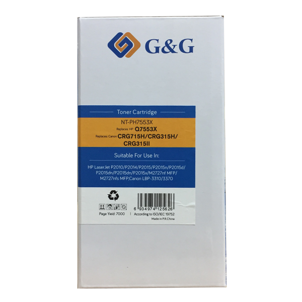 Mực in G&G Laser Trắng Đen NT-PH7553X
