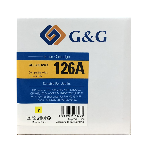 Mực in G&G Laser màu Yellow GG-CH312UY