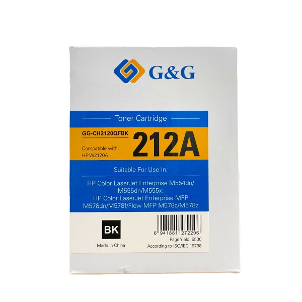 Mực in G&G Laser màu Đen GG-CH2120QFBK