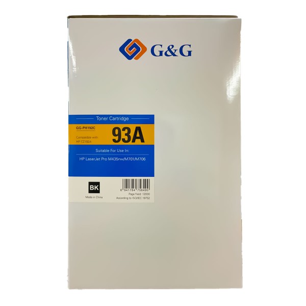 Mực in G&G Laser màu đen GG-PH192C
